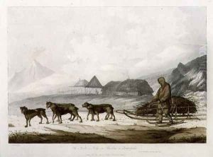 The Narta, or Sledge for Burdens in Kamtschatka, from Views in the South Seas, pub. 1789