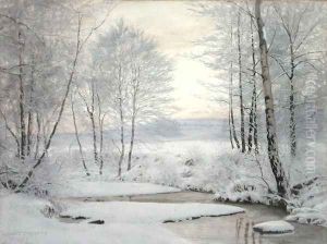 Winter Sunset by James Thomas Watts