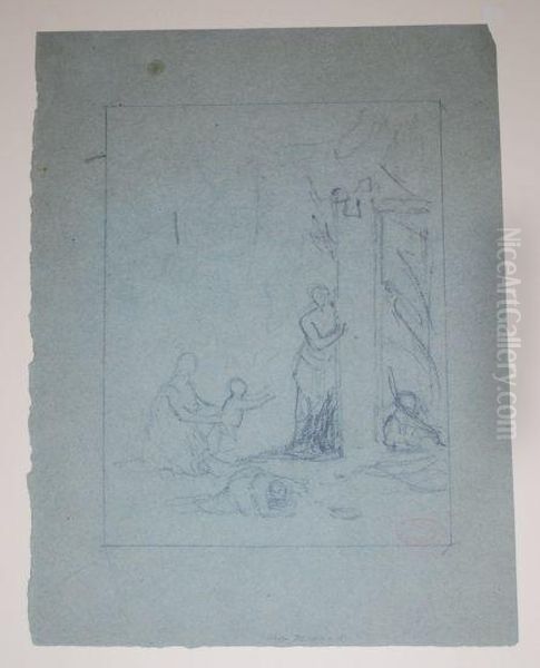 Woman And Children In An Interior - view 1