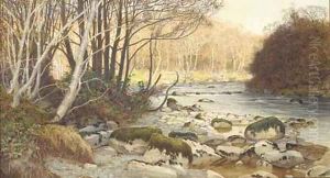 A quiet grey day by James Thomas Watts