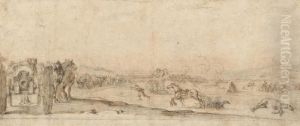 A Train Of Artillery by Stefano della Bella