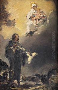 S. Giovanni Evangelista Con La Madonna E Il Bambino Ges (bozzetto)