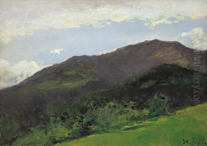 Creste Nel Sole (montagna) by Lorenzo Delleani