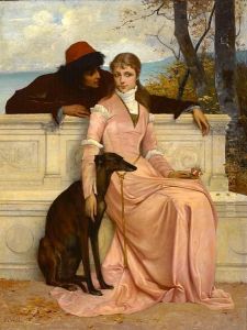 Tete-a-tete by Francois Alfred Delobbe