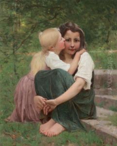 La Tendresse by Francois Alfred Delobbe