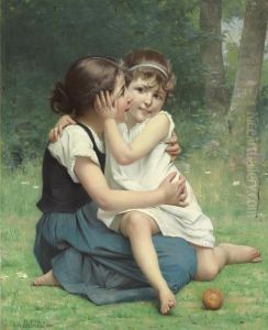 Sisterly Love by Francois Alfred Delobbe