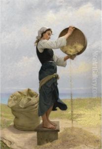 Woman Sifting