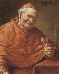 Cardinal sampling the wine