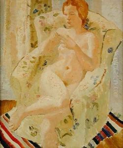 Seated Nude Girl in an Interior, 1928 by Christopher Wood