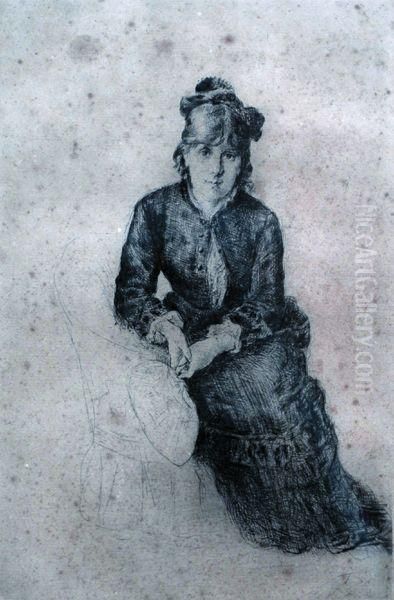 Portrait Grave De Berthe Morizot. - view 1
