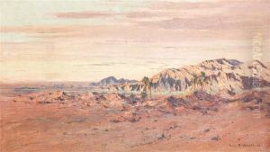 Paysage D'algerie by Eugene Francois Deshayes