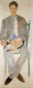 Boy with Cat, 1926 by Christopher Wood
