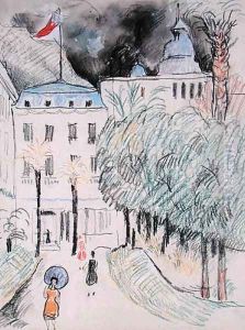 Cafe Criterion, Nice c.1924 by Christopher Wood