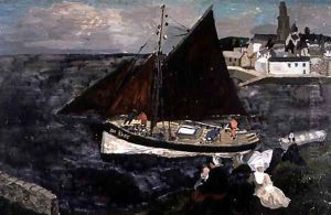 French Crab Boat, Treboul, 1929 by Christopher Wood