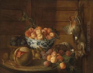 A Still Life Of Fruit by Nicolas Desportes