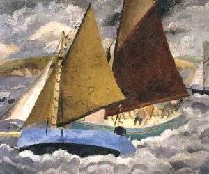 Yacht Race at Portscato, Cornwall, 1928