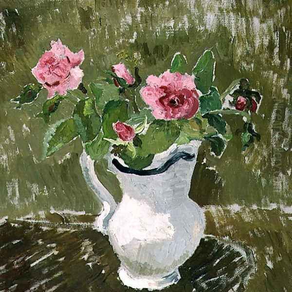 Roses in a White Jug, 1928 - view 1