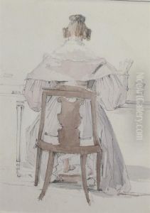 Seated Woman From Behind Seated Woman From Behind