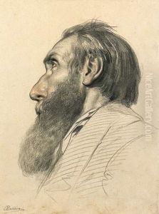 Portrait D'homme, Profil Gauche. Portrait D'homme, Profil Gauche.