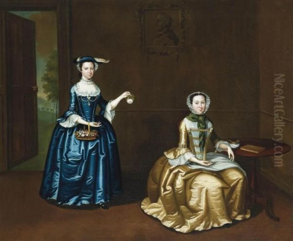 Two Ladies In An Interior - view 1