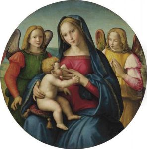 The Madonna And Child With Adoring Angels by Ridolfi Domenico Di Ghirlandaio