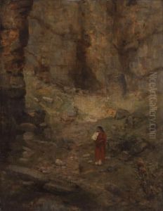 Paesaggio Con Figure by Luigi Di Giovanni