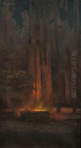 View Of The Bohemian Grove, Monte Rio, California by Charles John Dickman