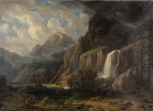 Chute De La Sallenche Ou Cascade De La Pissevache