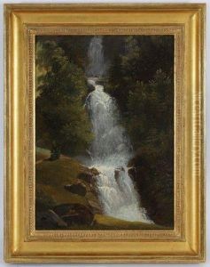 La Cascade Du Giessbach by Francois Diday