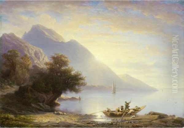 Le Soir, Une Brise Au Bouveret - view 1