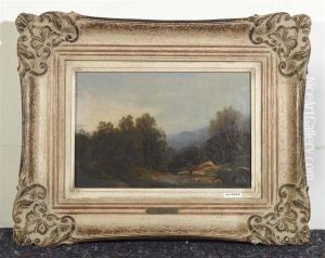 Landschaft Mit Bach. by Francois Diday