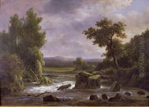 Paysage Avec Riviere by Francois Diday