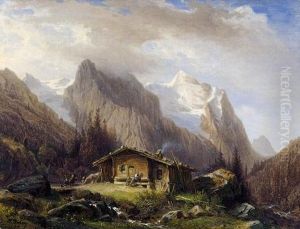 "la Grande Scheidegg Et Le Wetterhorn".