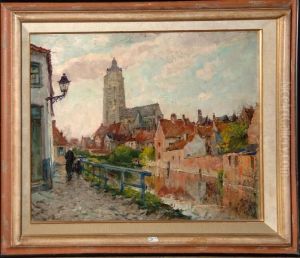 Vers Le Soir A Audenaerde by Pierre Jacques Dierckx