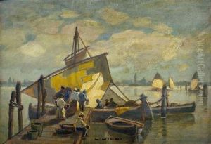 Ankunft Des Fischerbootes Ankunft Des Fischerbootes