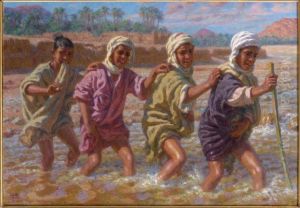 La Traversee De L'oued by Alphonse Etienne Dinet