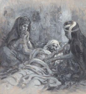 Autour D'un Mourant by Alphonse Etienne Dinet