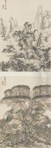 Landscapes In Ancient Style by Huang Ding