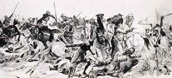 Charge of the 21st Lancers at Omdurman, in 'Illustrated London News', September 24 1898, from A Roving Commission by Winston S. Churchill, published by Scribners, 1930 - view 1