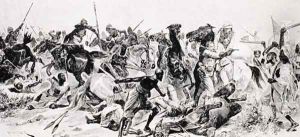Charge of the 21st Lancers at Omdurman, in 'Illustrated London News', September 24 1898, from A Roving Commission by Winston S. Churchill, published by Scribners, 1930 Charge of the 21st Lancers at Omdurman, in 'Illustrated London News', September 24 1898, from A Roving Commission by Winston S. Churchill, published by Scribners, 1930