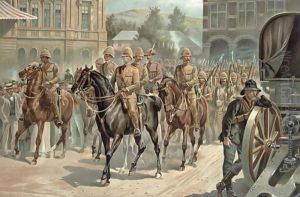 Lord Roberts (1832-1914) Entry into Pretoria on 5th June 1900 by Richard Caton Woodville
