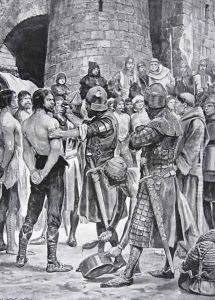 Stephens soldiers are rubbed with honey, illustration from The History of the Nation Stephens soldiers are rubbed with honey, illustration from The History of the Nation