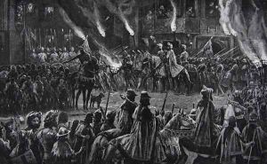 The Marching Watch, illustration from The History of the Nation by Richard Caton Woodville