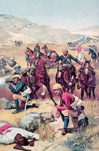 The Last Shot in the Soudan, from The Illustrated London News, 20th June 1885 by Richard Caton Woodville