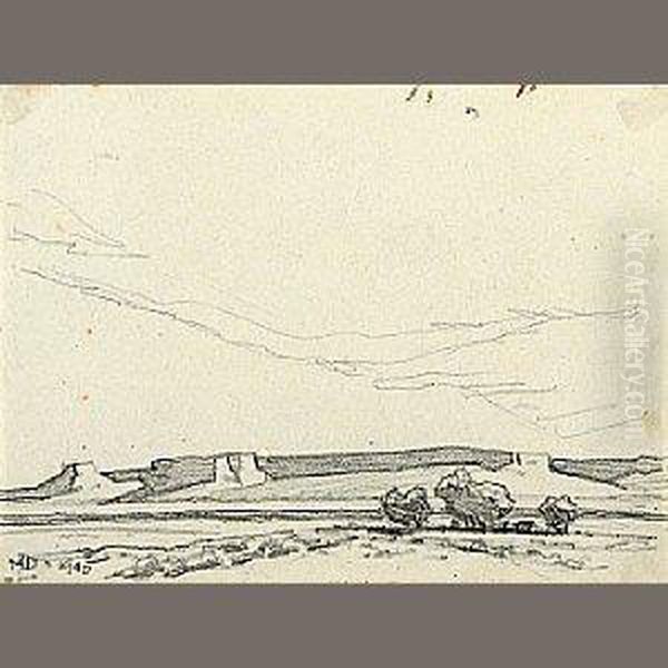 Cottonwood And Mesas - view 1