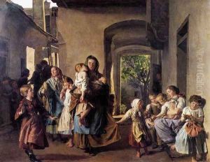 After Confiscation 1859 by Ferdinand Georg Waldmuller