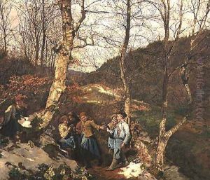 Early Spring in the Vienna Woods by Ferdinand Georg Waldmuller
