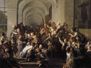 The Soup Kitchen 1859 by Ferdinand Georg Waldmuller