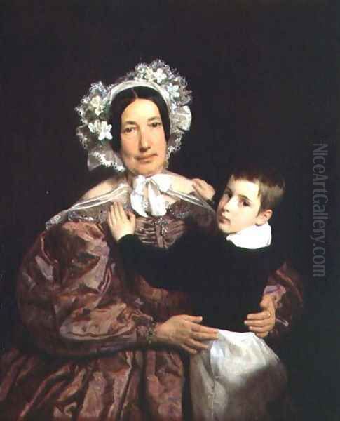 Frau Lindner with her son, 1836 - view 1