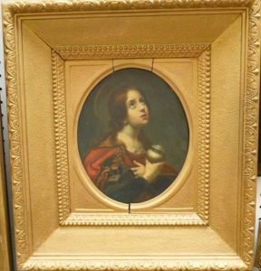 The Penitent Magdalen; The Angel Of The Annunciation by Carlo Dolci